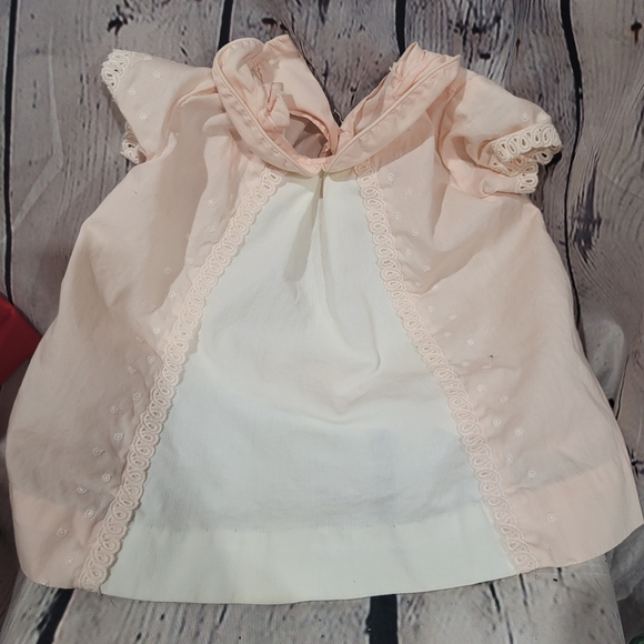 Pink and White Baby Dress Vintage - Picture 1 of 3